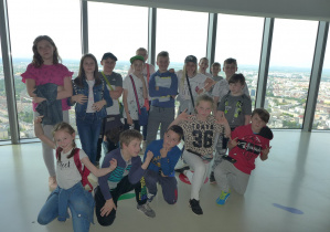 Klasa Vb na na najwyższym punkcie widokowym w Polsce - Sky Tower